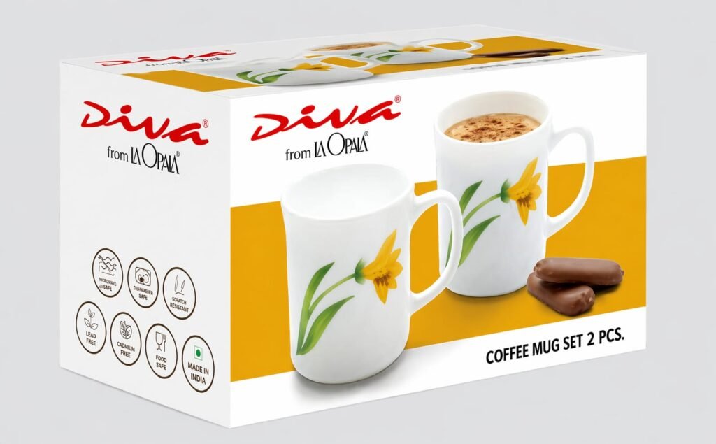diva coffee mug set flaire large 2 pcs