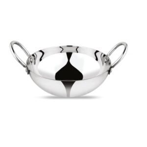 stainless steel steelo kadai 10" 2mm