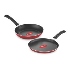 duo pack flat tawa 250 + fry pan 220