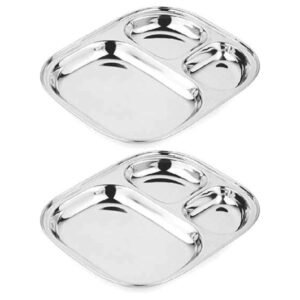 pav bhaji thali 3 in 1 set of 2 pcs