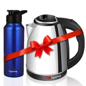 Lifelong electric kettle & stainless steel bottle set