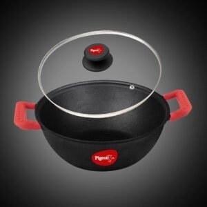 imperi cast iron kadai with lid 200