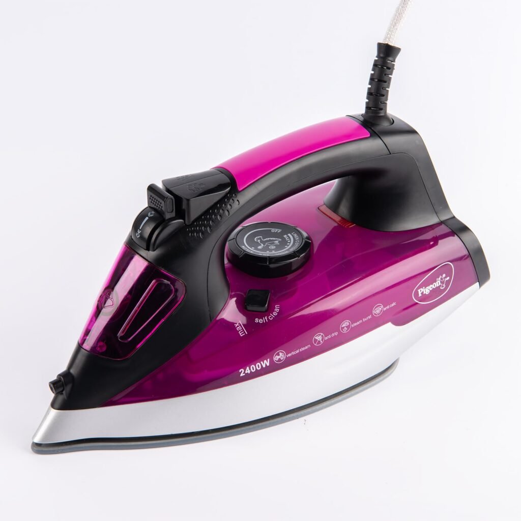 satin steam iron purple 2400w