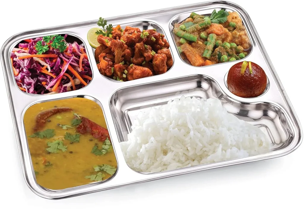 ss bhojan thali of 6 section