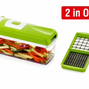 green vegetable chopper set advertisement