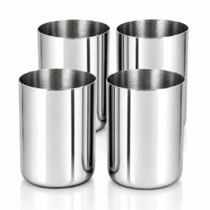 polished stainless steel tumblers set (1)